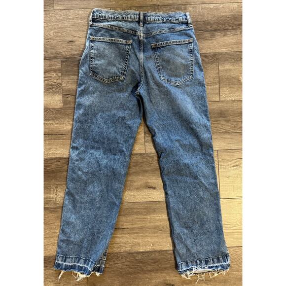 Gap 90s Loose Jeans Distressed Ripped Size 6/ 28R - Picture 4 of 8